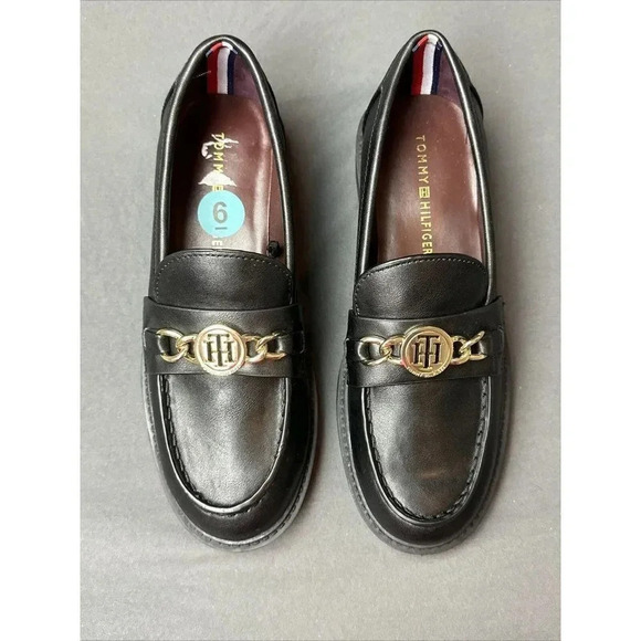 Tommy Hilfiger Black Loafer Women's Slip On Size 6 And 8 New - Picture 9 of 16